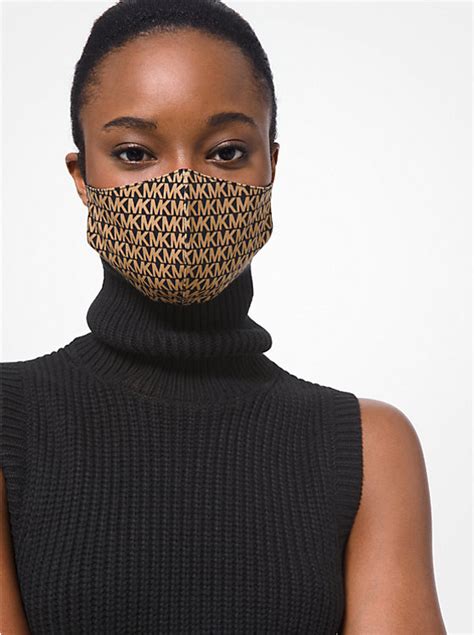 Logo Stretch Cotton Face Mask .